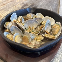 アサリの酒蒸しニンニク醤油