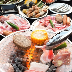 こだわりの七輪BBQをお楽しみいただけます◎