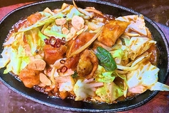 ホルモン鉄板焼き