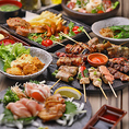 【食べ放題－薩農組合プラン－120分（お一人様2500円）】・・・・定番の串メニューに加え、当店のオリジナル串などバラエティーに富んだメニューも豊富！海鮮串や野菜巻串なども食べ放題！？◆別途飲み放題をお付けできます！◆ラストオーダーは開始後90分となります。