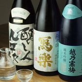店主がこだわって仕入れる日本酒が常時20種類！女性に好評の【甘口・爽やか系】から【辛口・超辛口】まで様々な種類を取り揃え。ちょこちょこ更新される厳選日本酒もオススメです♪