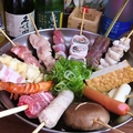 料理メニュー写真&nbsp;【人気No.1】串15本＋魚しゃぶ＋麺・ねぎ
