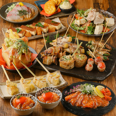 野菜巻き×地鶏×釜飯 難波とんぼ別館のコース写真