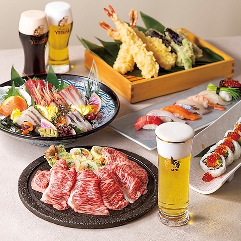 【ビヤホールの新業態】寿司・天ぷら・和牛と合わせる伝統の一度注ぎ生ビールを堪能！