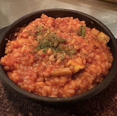 能登牛と能登豚のトマトクリームリゾット