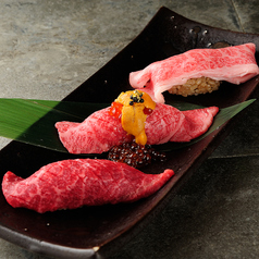 特選3種盛り肉寿司