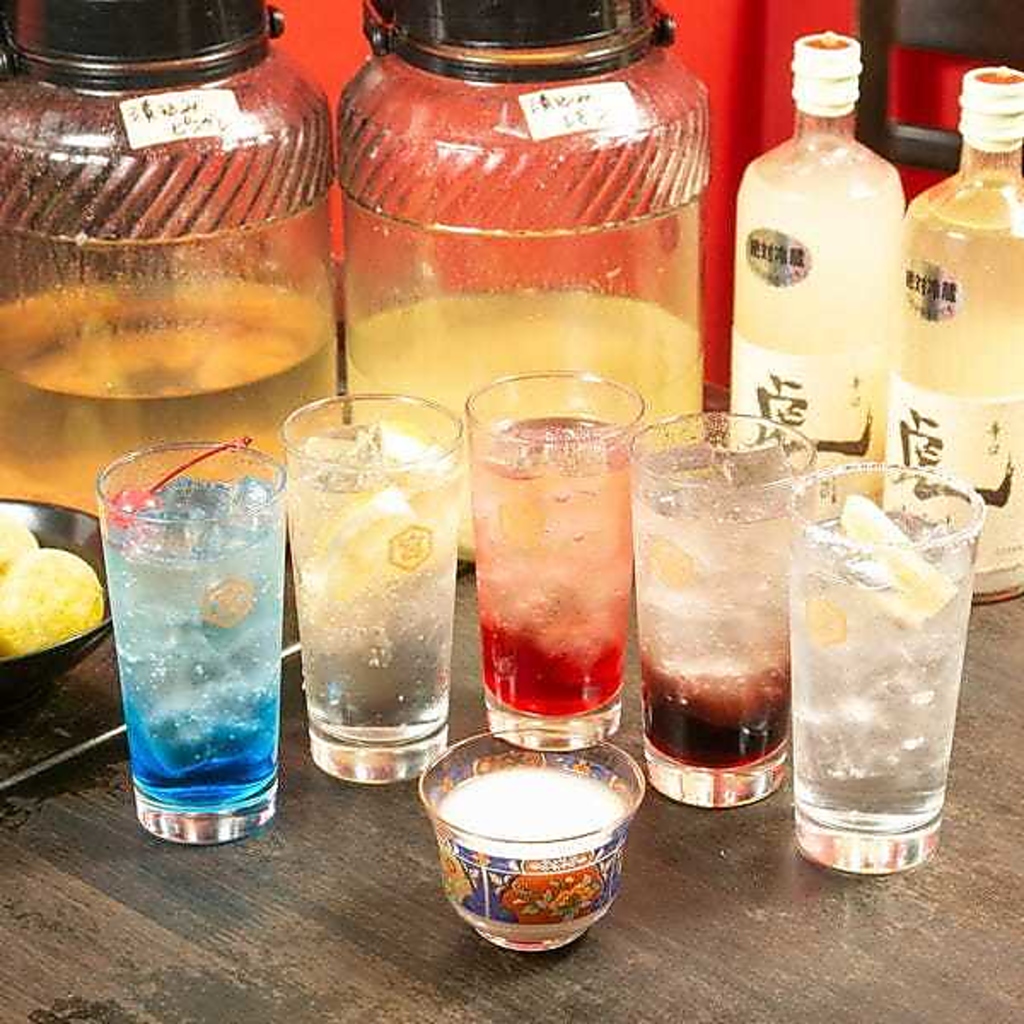 ビールをはじめ、サワー、焼酎、ワインなど様々なドリンクを心ゆくまで楽しめる単品飲み放題！