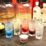 ビールをはじめ、サワー、焼酎、ワインなど様々なドリンクを心ゆくまで楽しめる単品飲み放題！