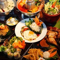 まるで現地に小旅行気分。本格派のタイ料理をご堪能あれ