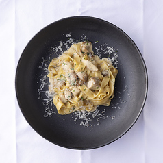 ポルチーニ茸のクリームソース 生フェットチーネ