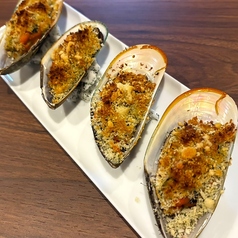 ムール貝の香草パン粉焼き