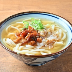 ホルモンかすうどん