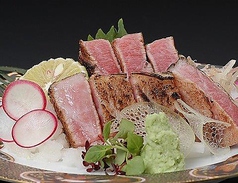 本まぐろ大とろ炙り造り