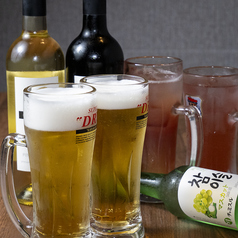 2時間飲み放題が、1100円で！