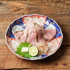 炭で炙る。がんどぶりの塩たたき