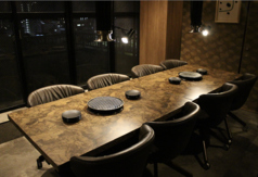 テラス付きのVIPルームですテラスでは喫煙可能です５名様よりご利用可能です