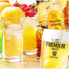 お食事付コースはアルコール飲み放題付き!