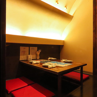 ゆっくり寛げる個室席もご用意！各種宴会におすすめ☆