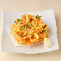 桜海老と玉ねぎのかき揚げ