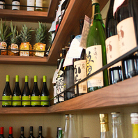 お好みの日本酒、ワインをお楽しみください！