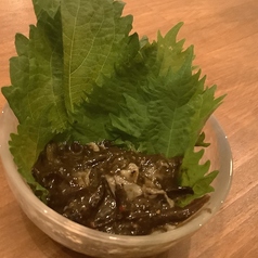 大葉と食べる黒チャンジャ