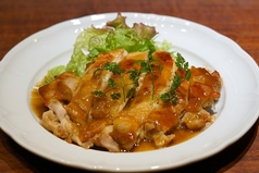 鶏もも肉のアンチョビバター醤油