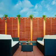 都会の隠れ家テラス