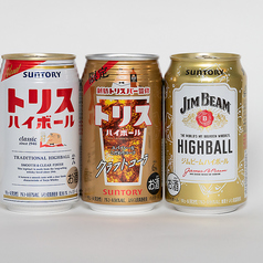 すっきり飲みやすく、みんなに愛される♪トリスハイボール363円(税込)の写真