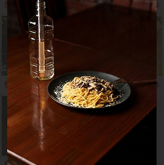 ポルチーニ茸と舞茸のクリームパスタの写真