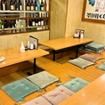 《最大30名様まで対応》開放的でアットホームな雰囲気の店内は、肩肘張らずに本格的な活魚料理を味わえる居心地の良い空間です。月曜日から土曜日は深夜2時まで営業しているため、お仕事終わりの一杯はもちろん、2次会や3次会などの遅い時間からの集まりにもおすすめです。