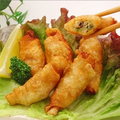 鶏皮餃子揚げ(3個)