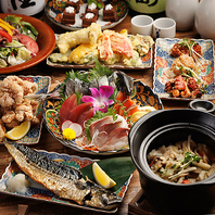 旬魚を味わい尽くす鮮度自慢の海鮮コース料理