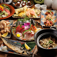 旬魚を味わい尽くす鮮度自慢の海鮮コース料理