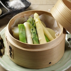 アスパラせいろ蒸し