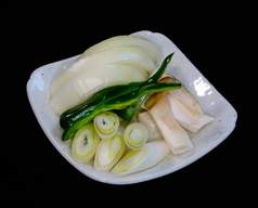 野菜焼き (玉ねぎ/長ネギ/エリンギ/シイタケ)