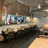 お一人様も大歓迎◎カウンター席でゆっくりと過ごせる