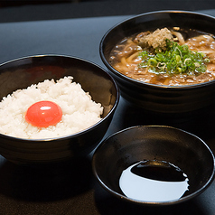 玉子かけご飯セット(お好みのかすうどん+330円）