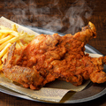 料理メニュー写真&nbsp;やみつき鶏の半身揚げ