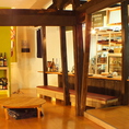 古民家の温かい雰囲気の店内はお一人様も大歓迎