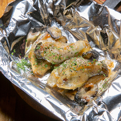 広島県産牡蠣の鉄板焼き（ガリバタorネギぽん）4粒