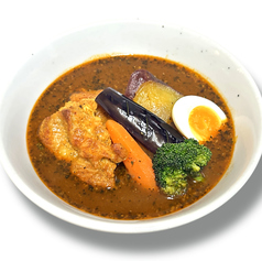 タンドリーチキンと野菜カレー