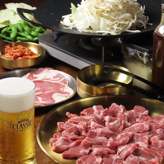 生ラムジンギスカンdiner18 ダイナーイッパチのコース写真