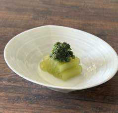 ふきの冷製　春菊ソース