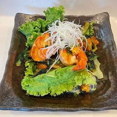 海老のトマト炒めバジル風味