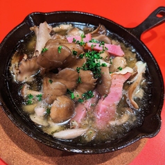 キノコとベーコンのアヒージョ