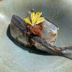 秋季限定!秋刀魚のオリーブ煮~梅肉ソース~