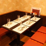 最大24名様まで収容可能のゆったり寛げる掘りごたつ個室もあり！