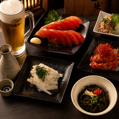 焼酎やワインなどお酒に合うおつまみメニューも◎