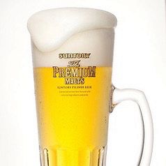 生ビールはプレミアムモルツ！