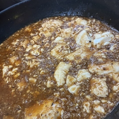 自家製豆腐のピリ辛麻婆豆腐